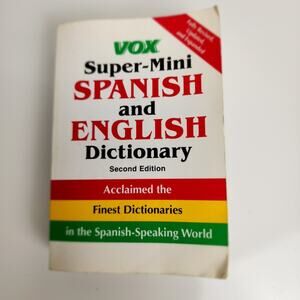 VOX Super-Mini Spanish and English Dictionary Pocket Paperback Book